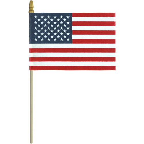 U.S. Stick Flag - No Fray with Tip